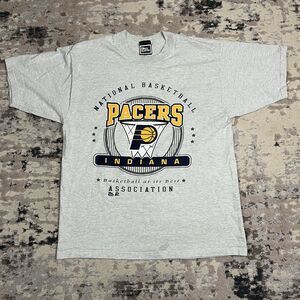 VINTAGE Pro Player 90s INDIANA PACERS Men's Sz L T-shirt Pro Player NBA Miller
